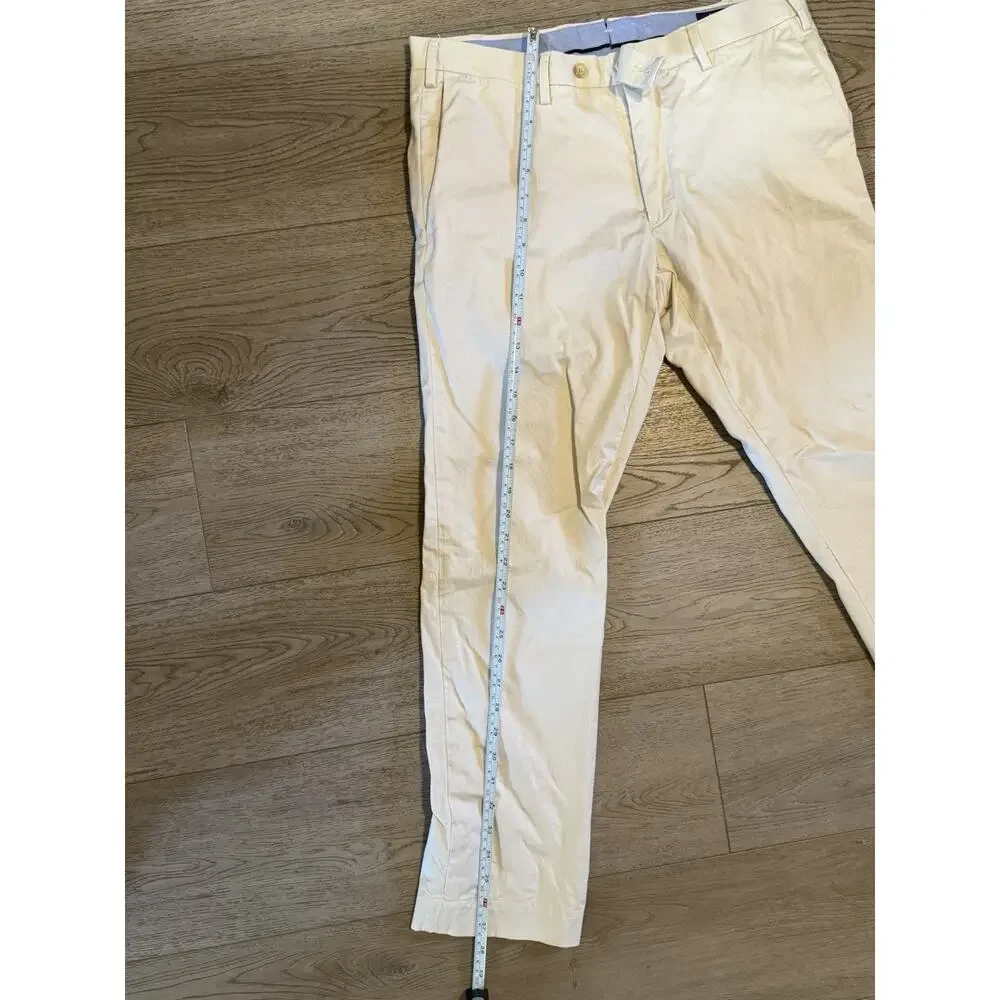 Polo Ralph Lauren Stretch Slim Fit Pants Mens 32x30 Chino Casual Khaki